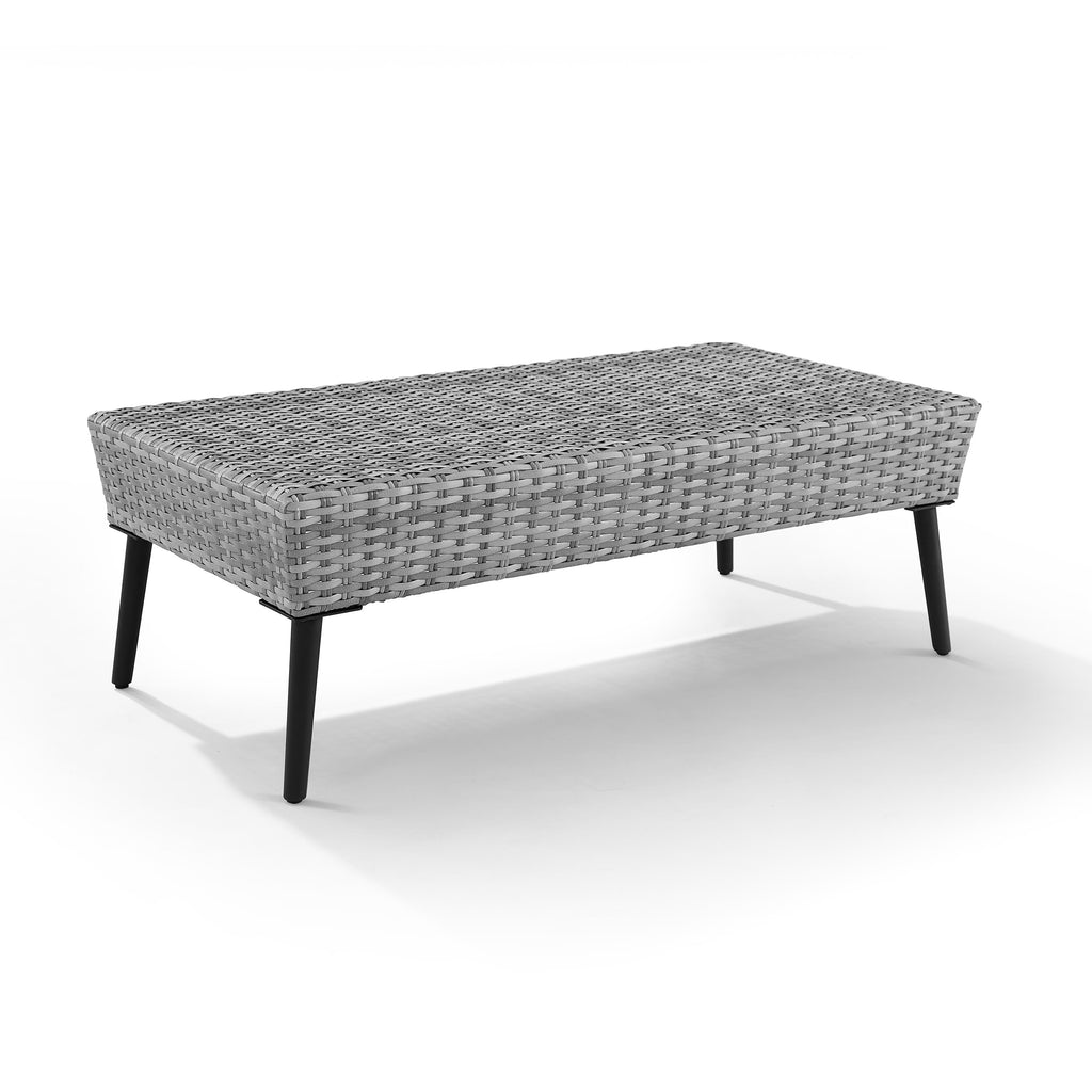 Gray 2 Piece Wicker Patio Sofa Set M605