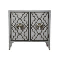 Two Door Accent Chest in Storm Grey P220