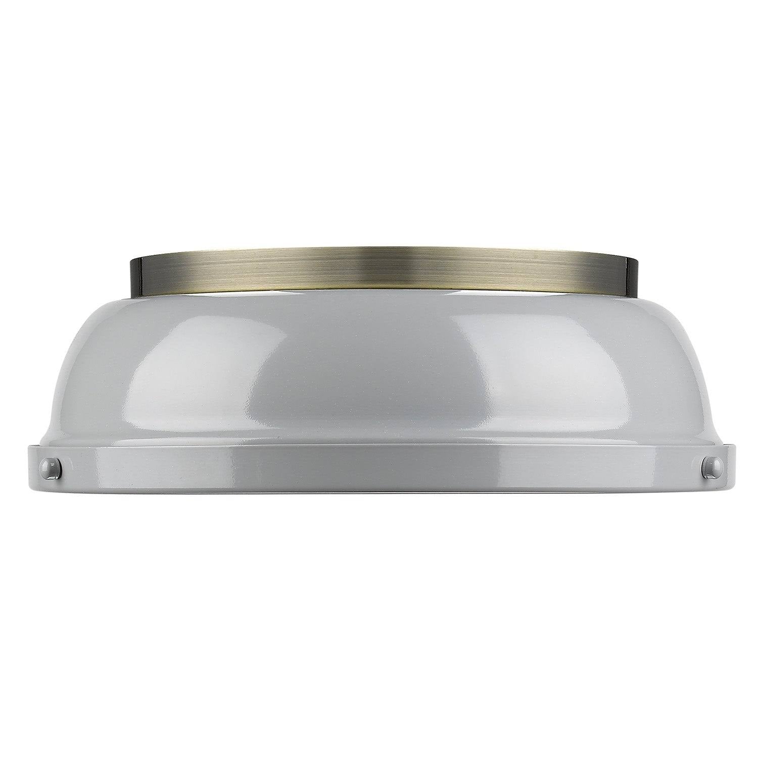Aged Brass Flush Mount Light D578