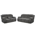 Gray 2 Piece Recliner Sofa Set Q516
