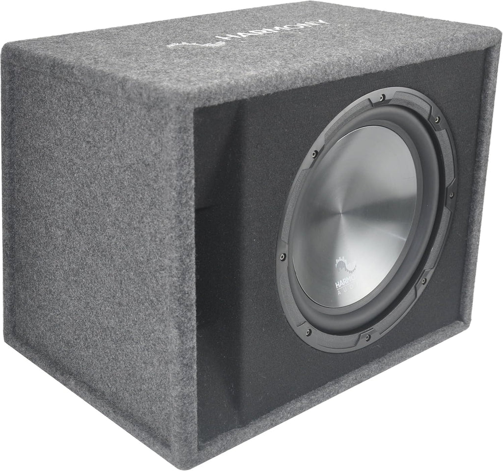Car Rhythm Loaded Dual 12 Vented 1200W Sub Box Enclosure F887