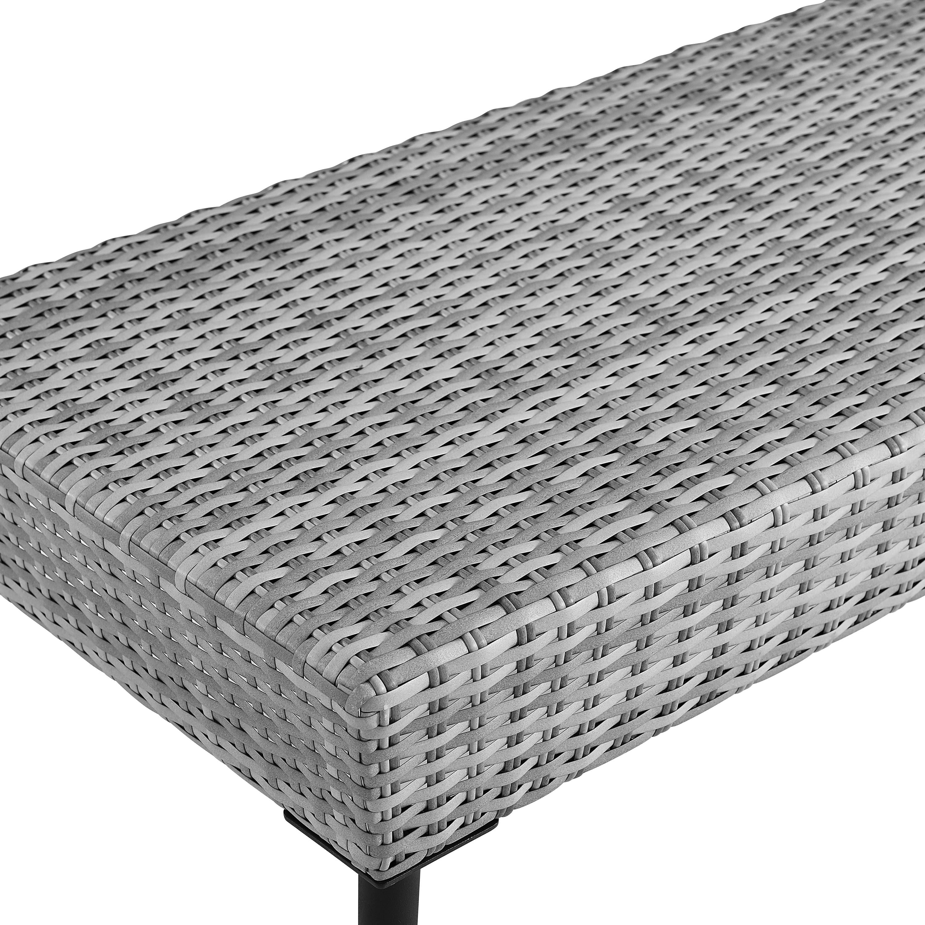 Gray 2 Piece Wicker Patio Sofa Set M605