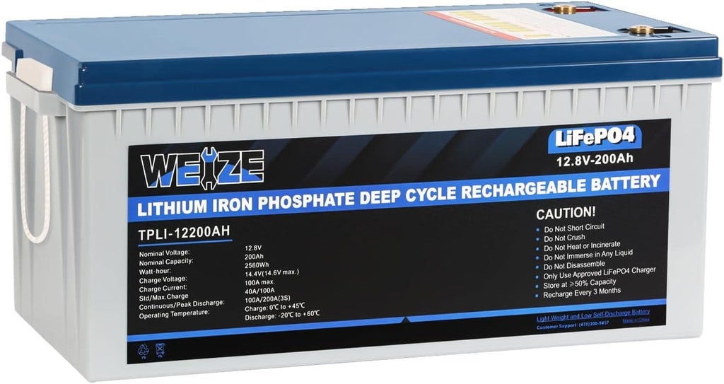 12V 200Ah LiFePO4 Lithium Battery with Smart BMS O14597