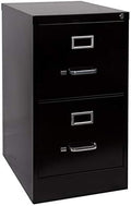 2 Drawer Black Metal Vertical File Cabinet D79006