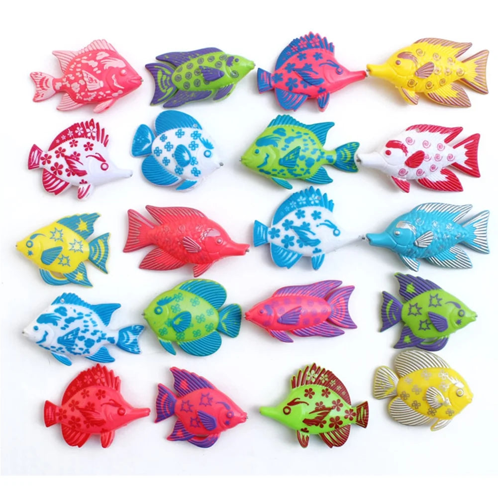 Magnetic Fishing Toy Set with 1 Fishing Rod and 6 Fishes Z30775