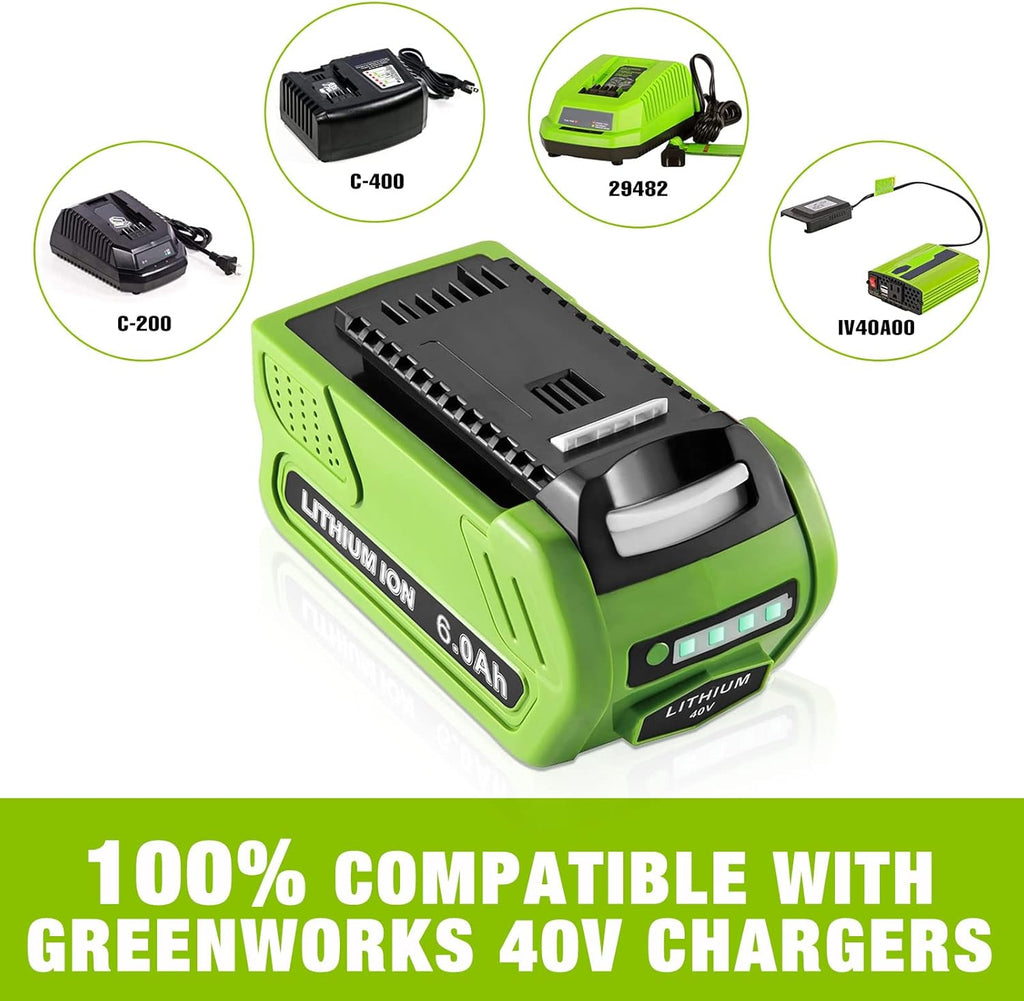 40V 6.0Ah Lithium Battery Pack of 2 S3412