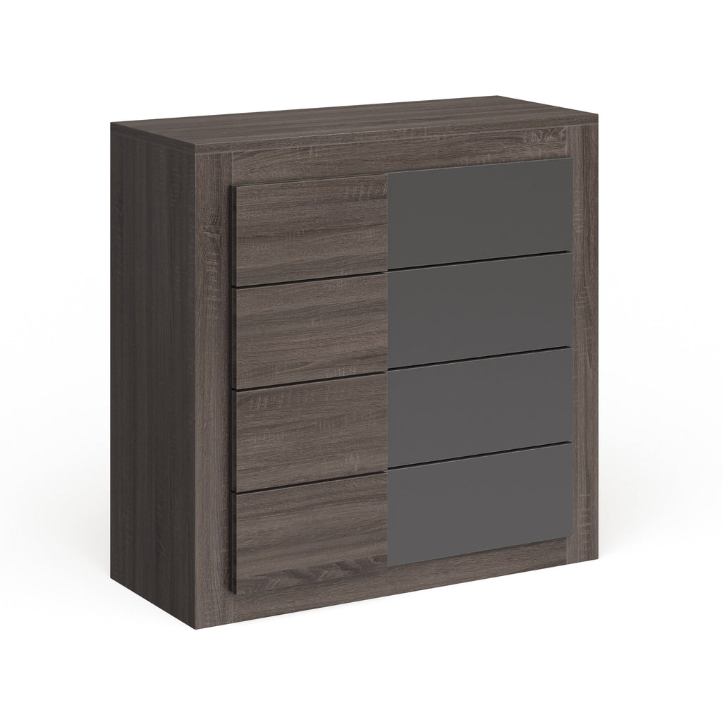 Dark Oak Finish 4-Drawer Chest O534847