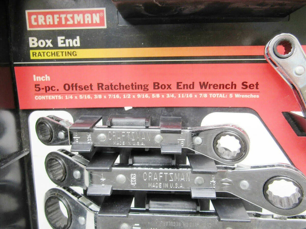 5 pc. Offset Ratchet SAE Wrench Set V35497
