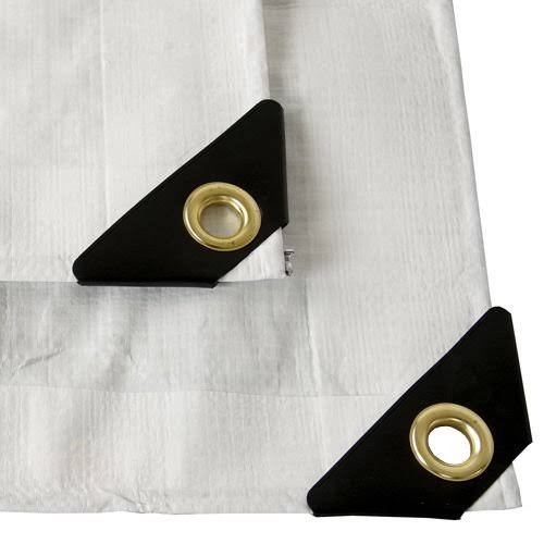 White 10x24 Heavy Duty UV Protected Treated Boat Cover Tarp K597