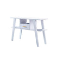 White Rectangle Console Table with 1-Drawer B86024