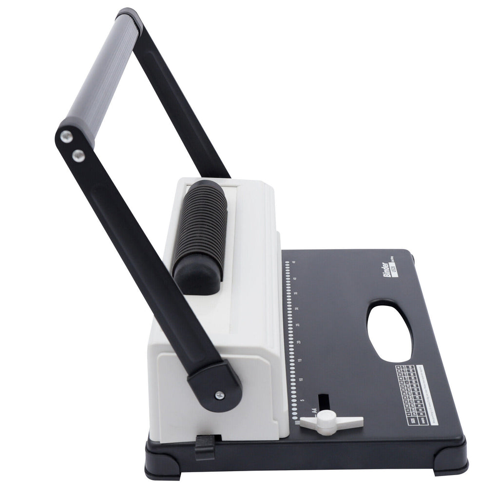64 Holes Manual Coil Punch & Binding Machine with Electric Coil Inserter 110V W562
