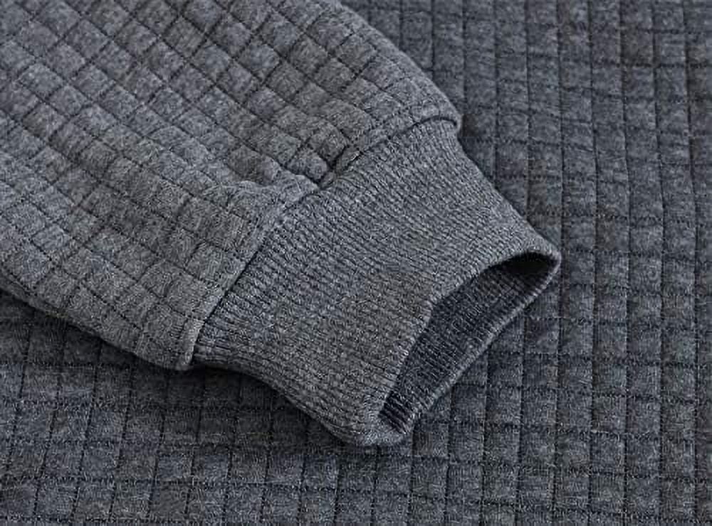 Gray Plaid Pullover Hoodie I784883