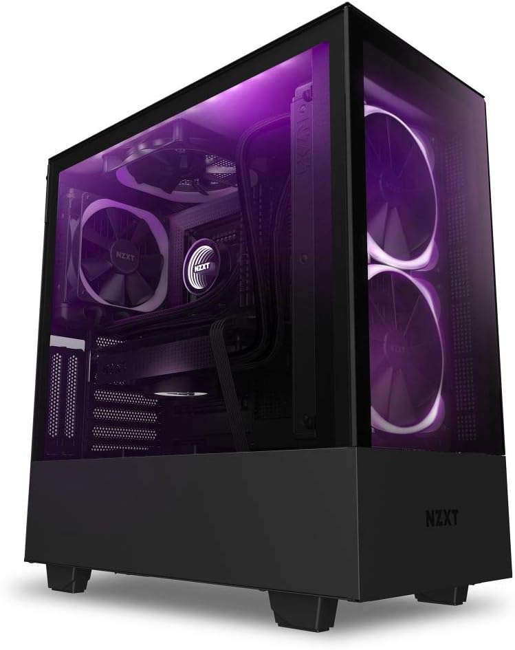 Compact ATX Mid-Tower PC Gaming Case & 650 Watt 80 Plus Bronze Modular Power Supply F29400