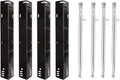 4 Pack Porcelain Enameled Heat Plate Shield and Grill Burner Replacement Parts X33077