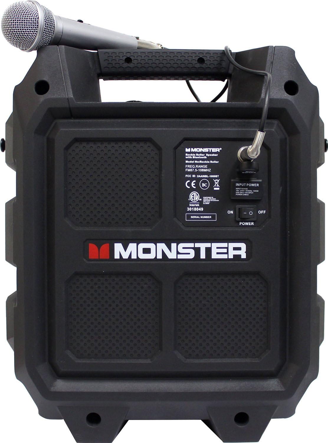Portable Bluetooth Wireless Speaker, 60 Watts, Water Resistant R96881