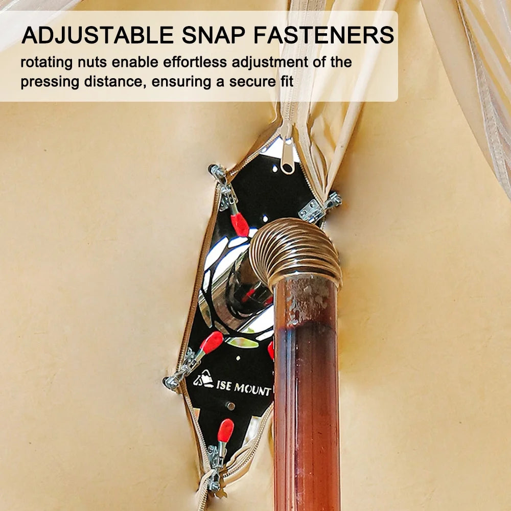 Tent Chimney Anti-Scald Plate Protector, Clip-on Stove Jack, 90mm Diameter R28502