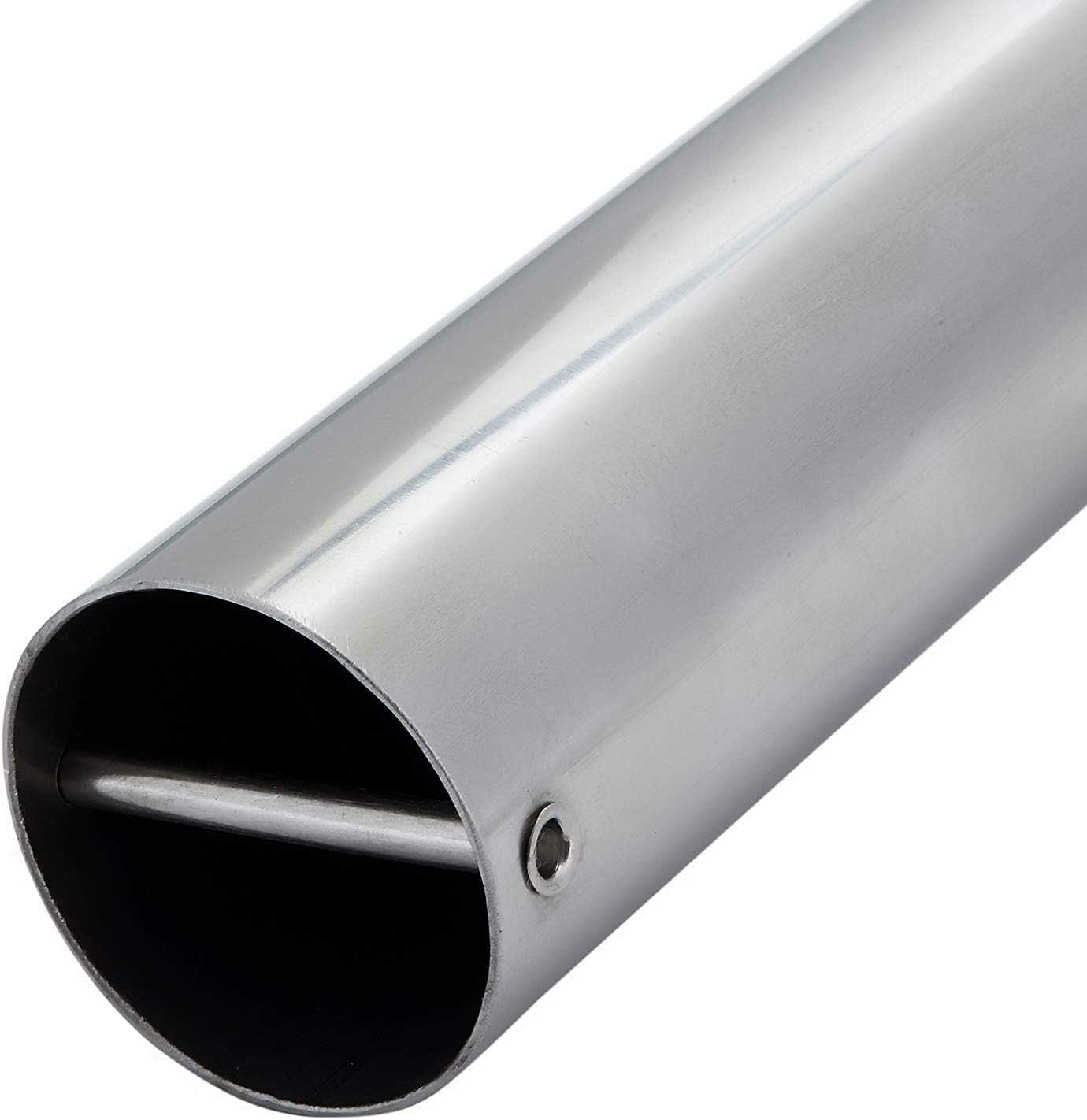 Stainless Steel 30 Degree Flush Mount Boat Fishing Rod Holder with Rubber Cap, PVC Liner & Gasket Pack of 2 Q6843