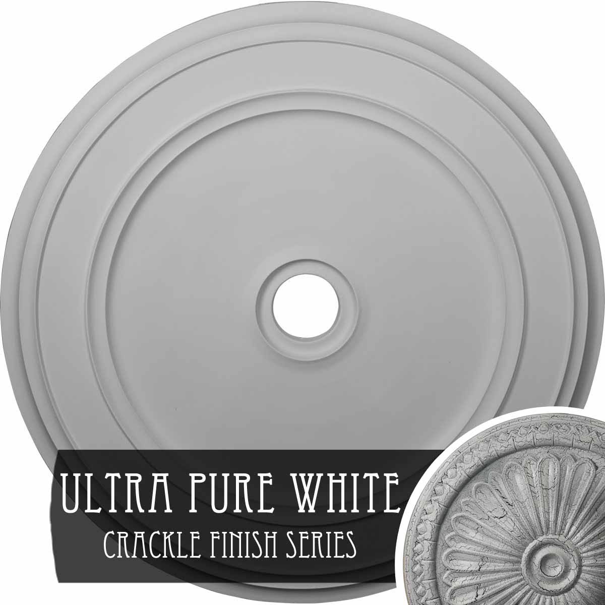 41 1/8x22OD x 4x22ID x 2 1/8x22P Classic Ceiling Medallion U9023
