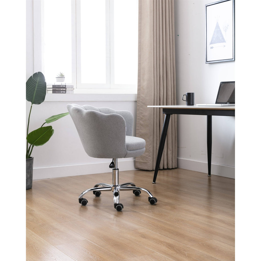 Light Grey Swivel Shell Chair W435307