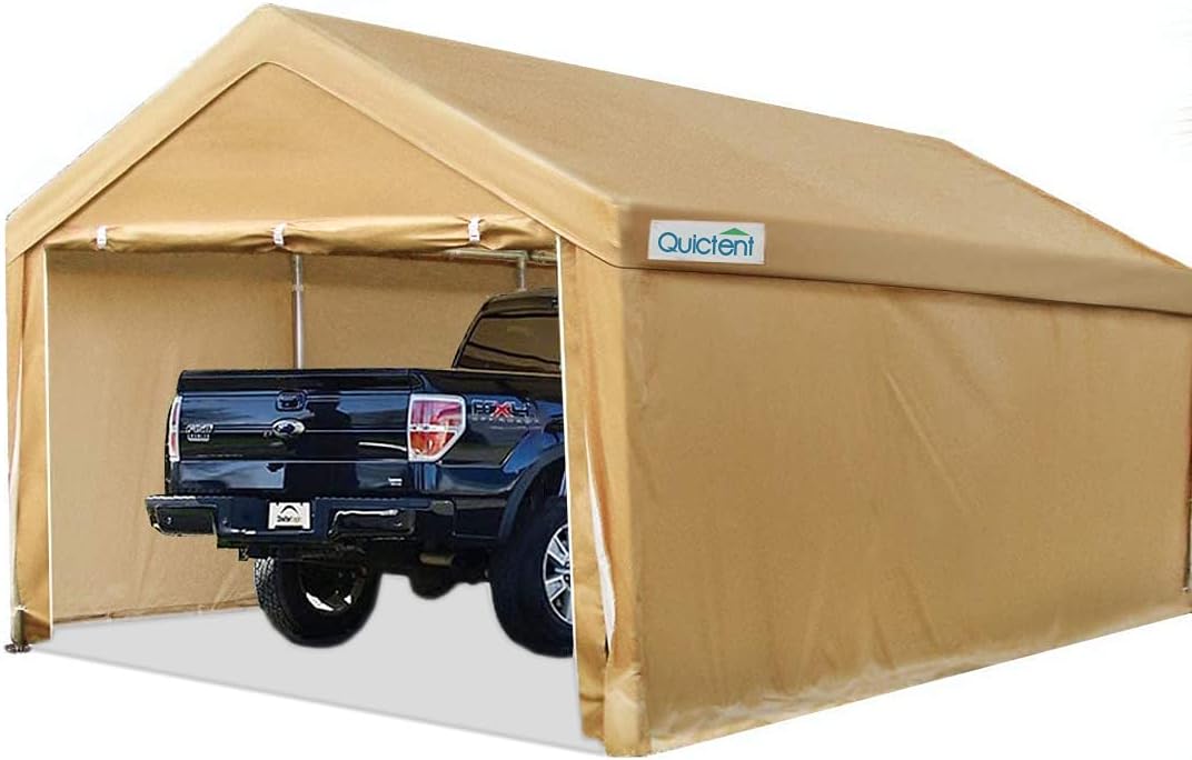 Heavy Duty Car Canopy Carport with Galvanized Steel Cables and Ground Bars A583