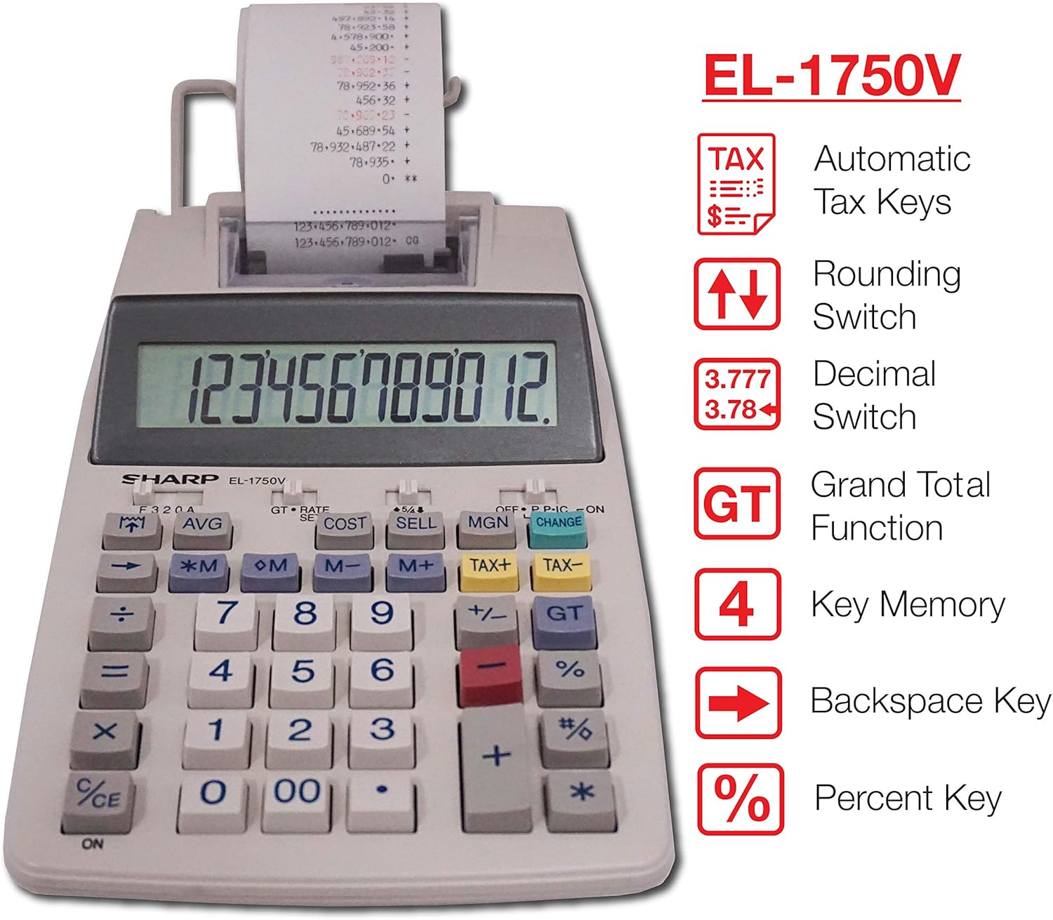 Two-Color Printing Calculator S390