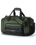 Black Water-resistant Gym Duffel Bag with Shoe Compartment Y2648