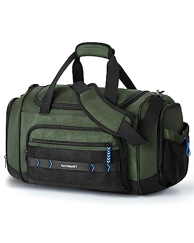 Black Water-resistant Gym Duffel Bag with Shoe Compartment Y2648