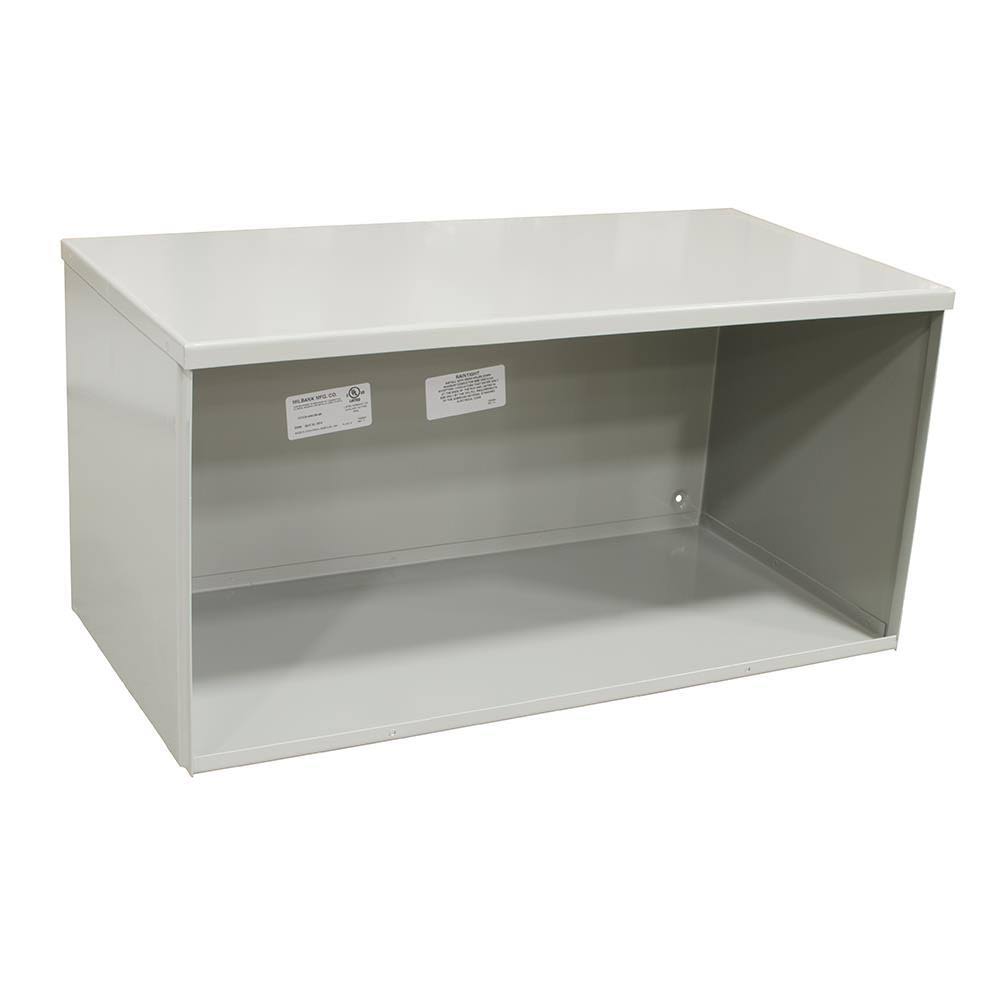 WIRING Trough, 36 inch x 6 inch x 6 inch, 16 Gauge G90 Galvanized Steel, ANSI 61 Gray U8471