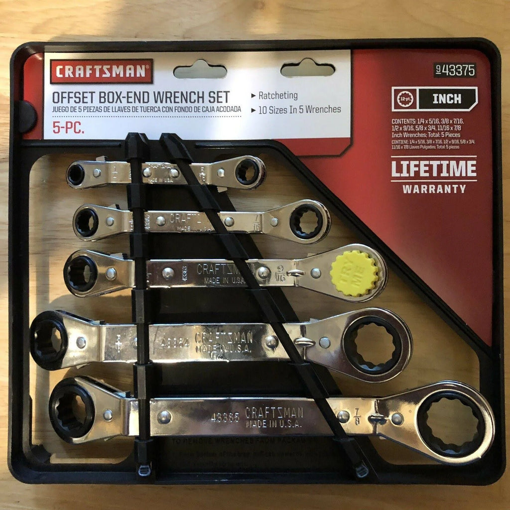 5 pc. Offset Ratchet SAE Wrench Set V35497