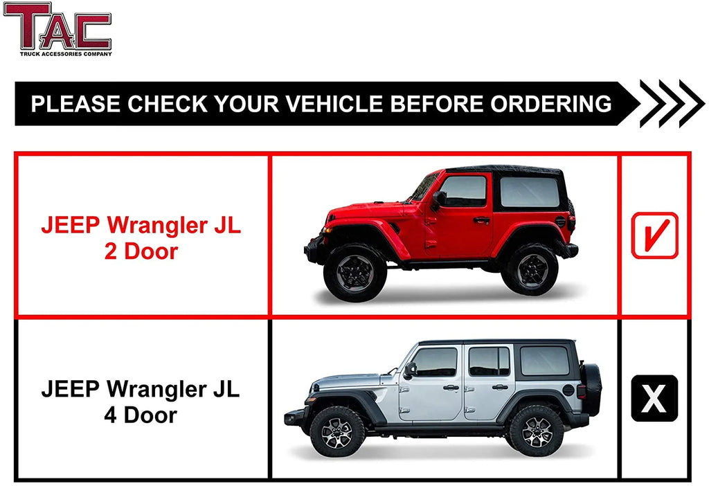 Black Off-Road Running Boards Side Steps Nerf Bars Rock Slider (2pcs) E97334