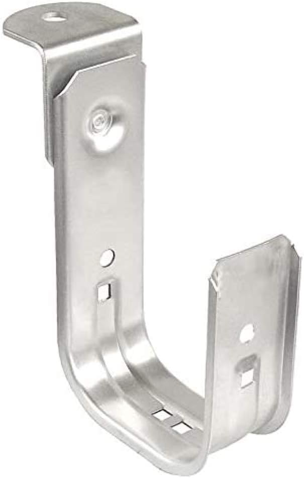25 Pack Zinc Plated Steel Ceiling Mount J-Hook with Removable Angle Bracket Attachment C18850