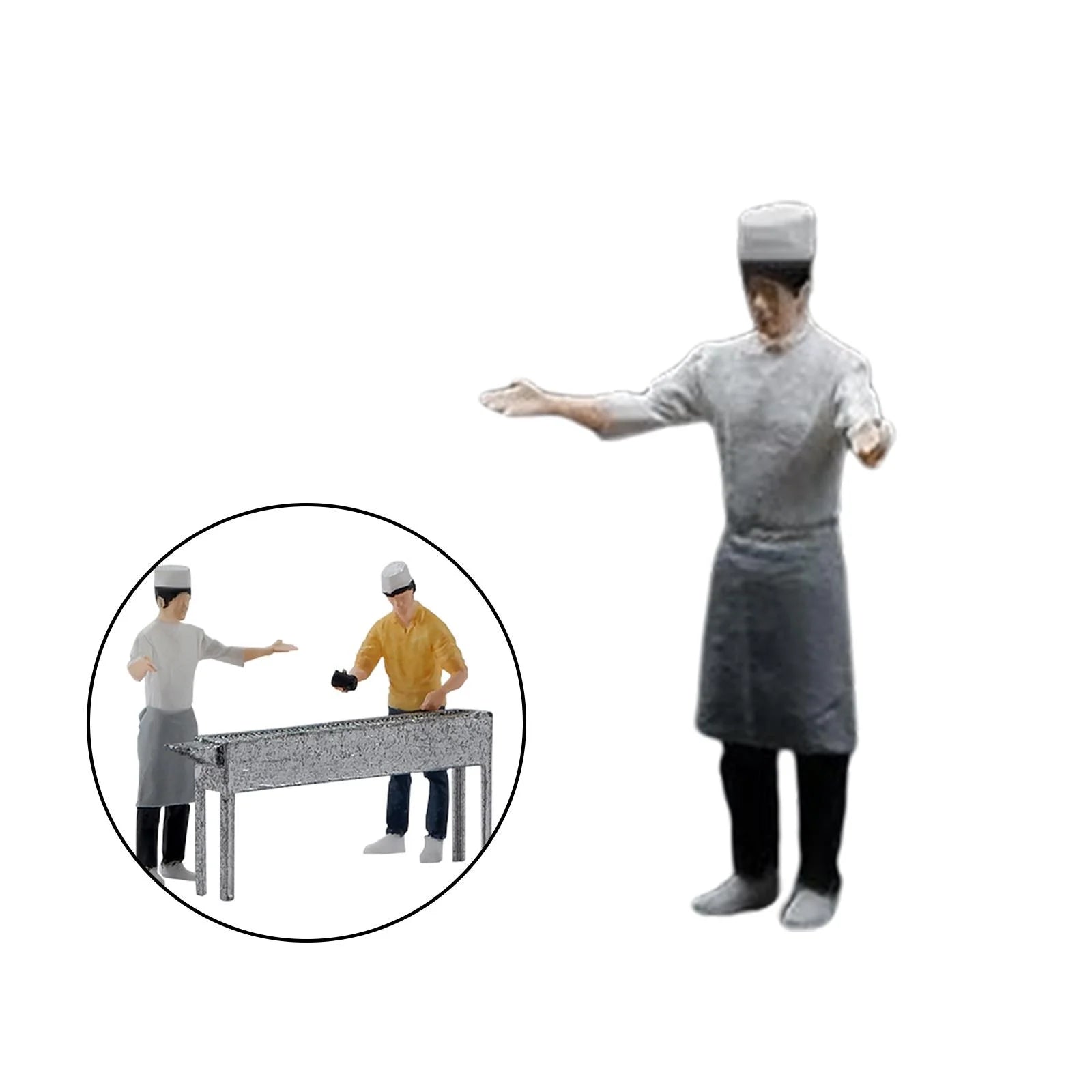 BBQ Chef Painted Miniature Figure W946539