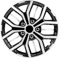 15 Inch Black and Silver Universal Hubcap Wheel Covers Set of 4 J529202