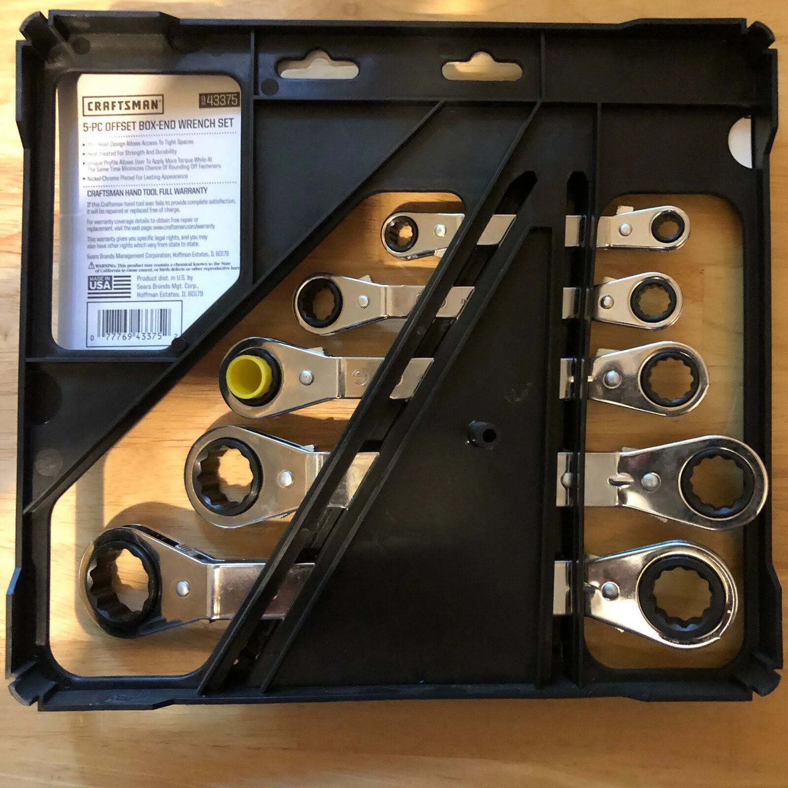5 pc. Offset Ratchet SAE Wrench Set V35497