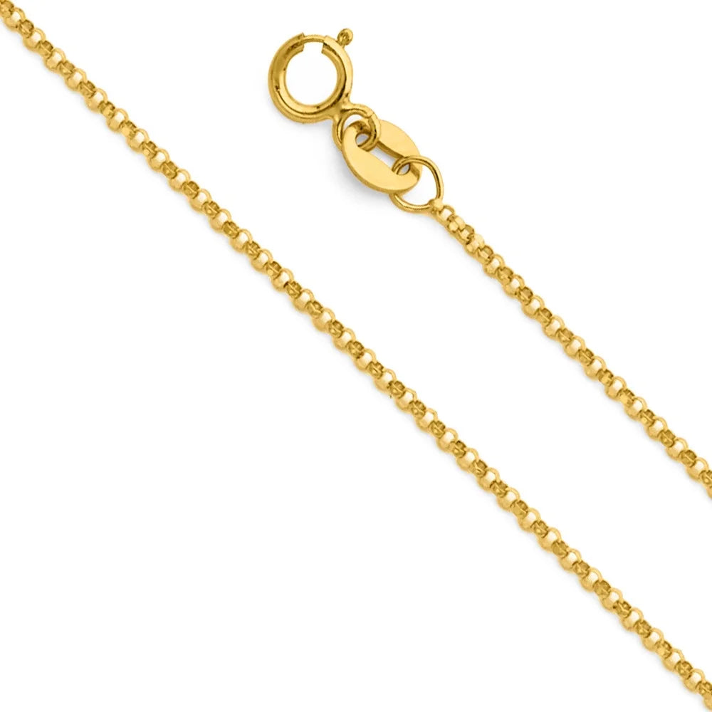 14K Yellow Gold Initial 'M' Pendant Necklace with 20" Chain W850111