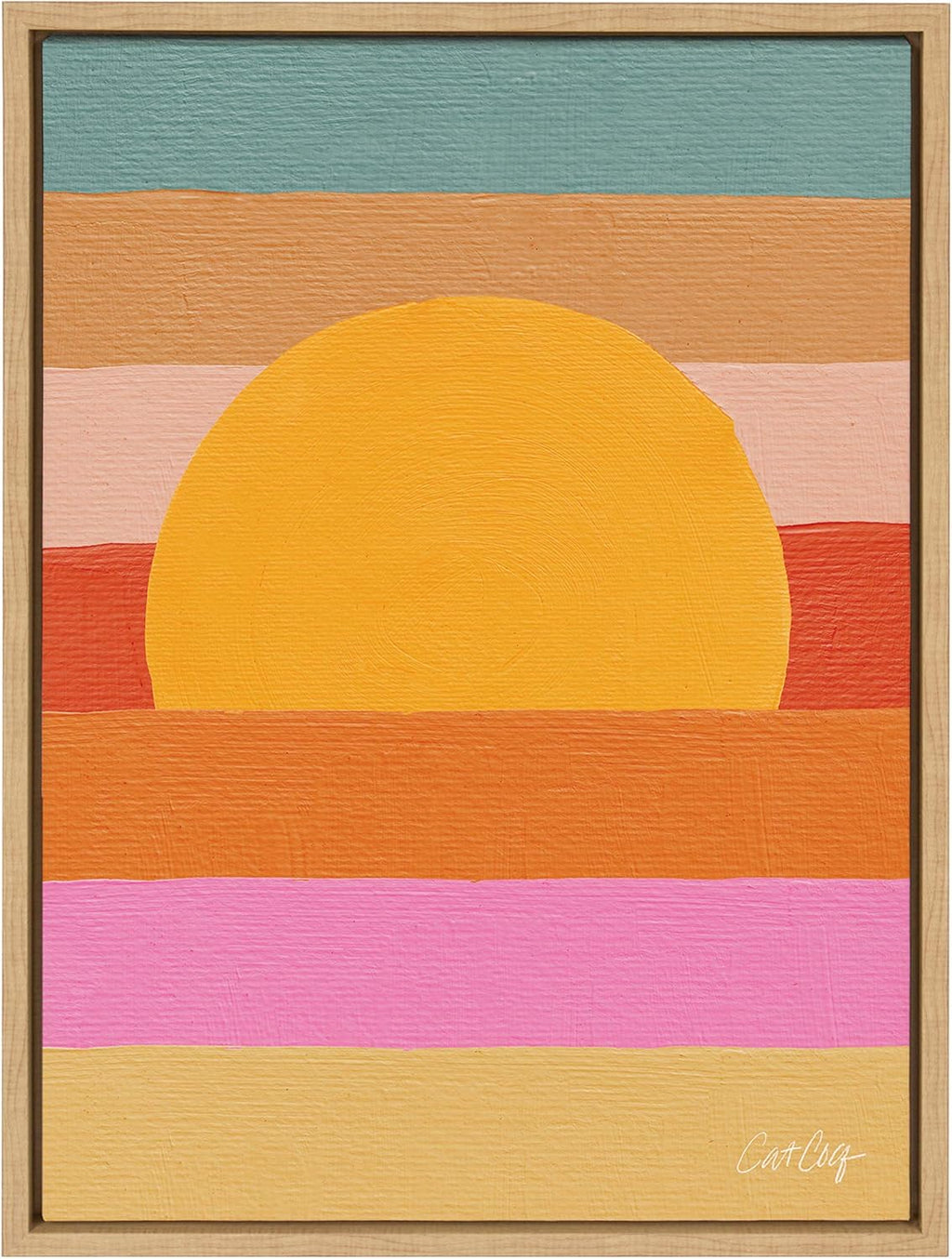 Framed Canvas Wall Art, 18x24 Natural S639784
