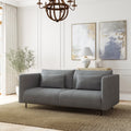 Luxury Soft 72 Inch Sofa with Throw Pillow A884