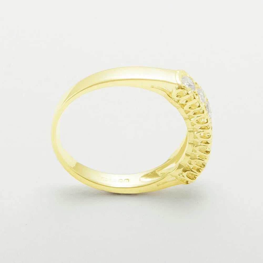 14k Yellow Gold Natural Diamond Eternity Ring H35974