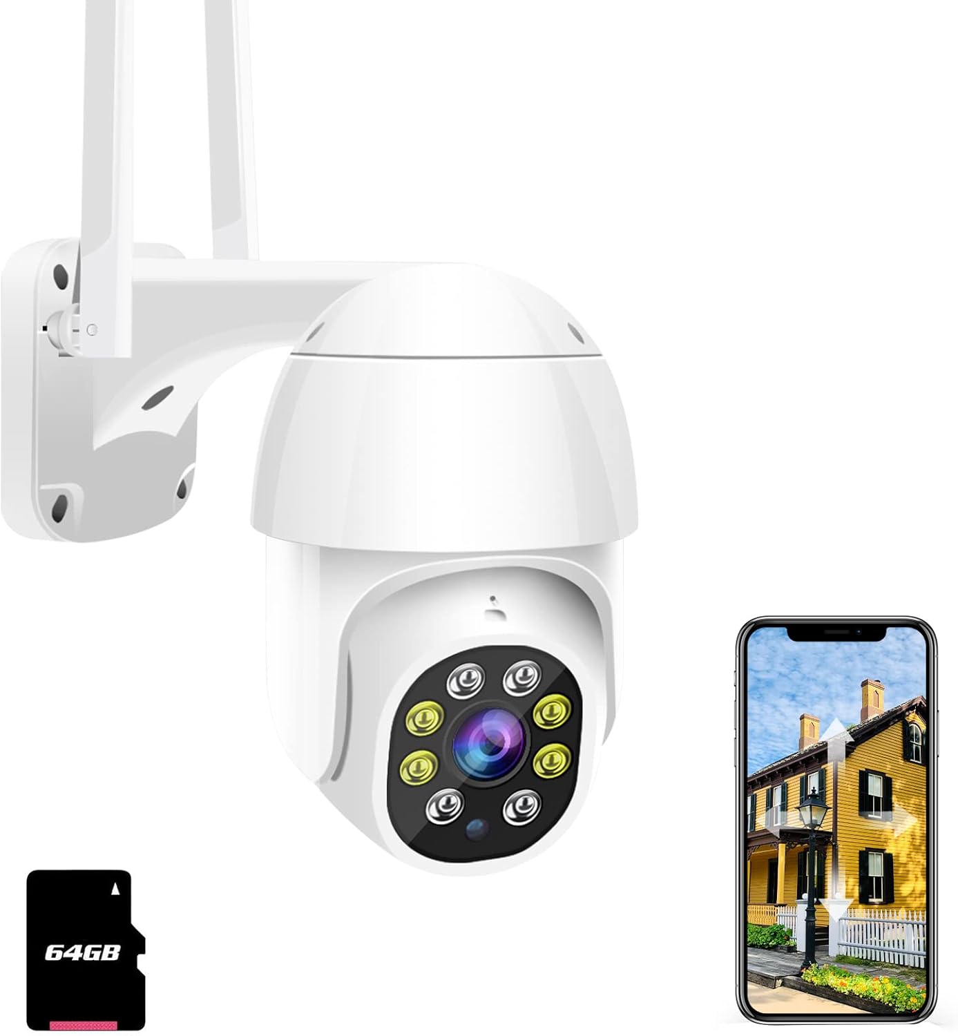 3MP HD Wireless Security Camera with Motion Detection E16348