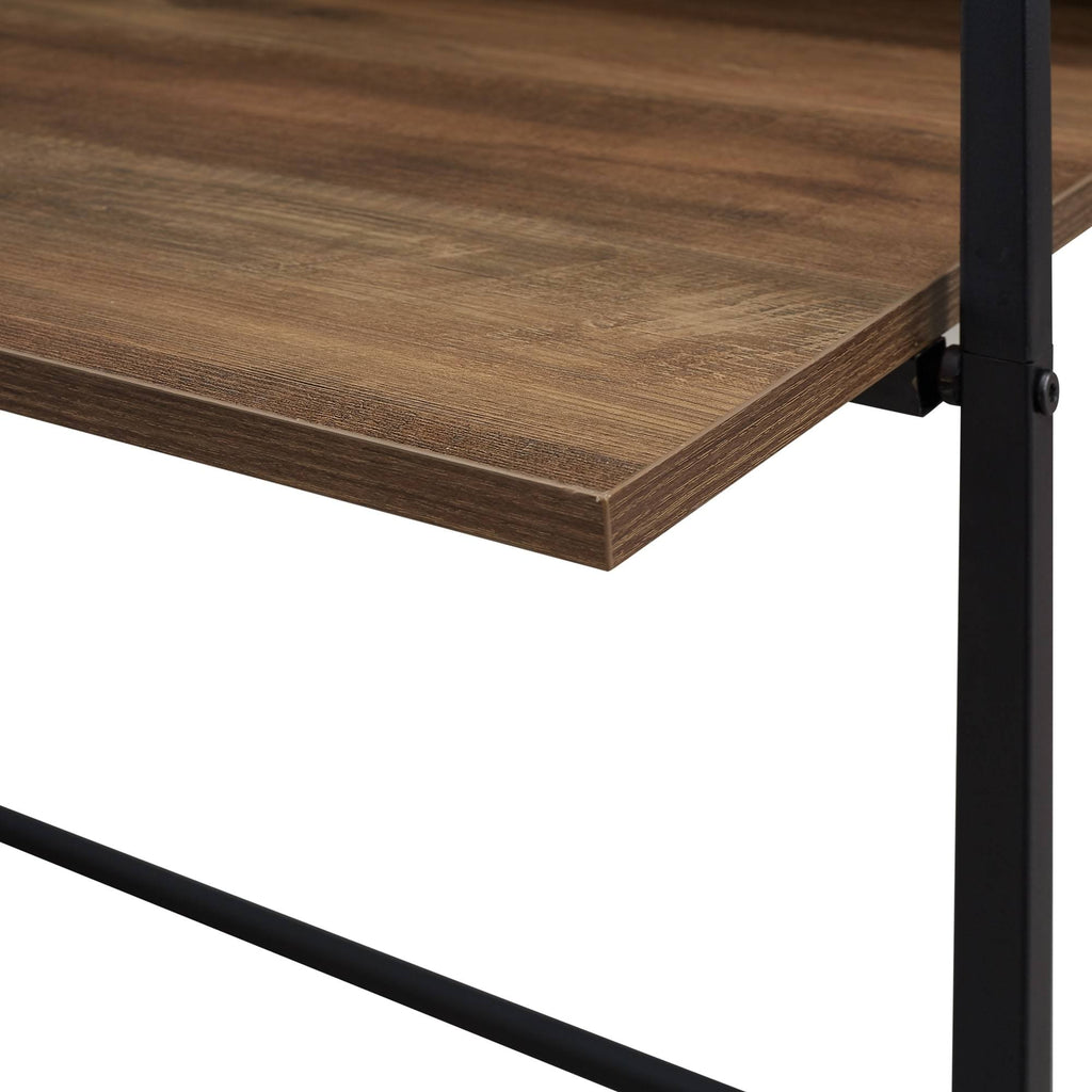 Mocha 3-Piece Desk and Shelf Set N661