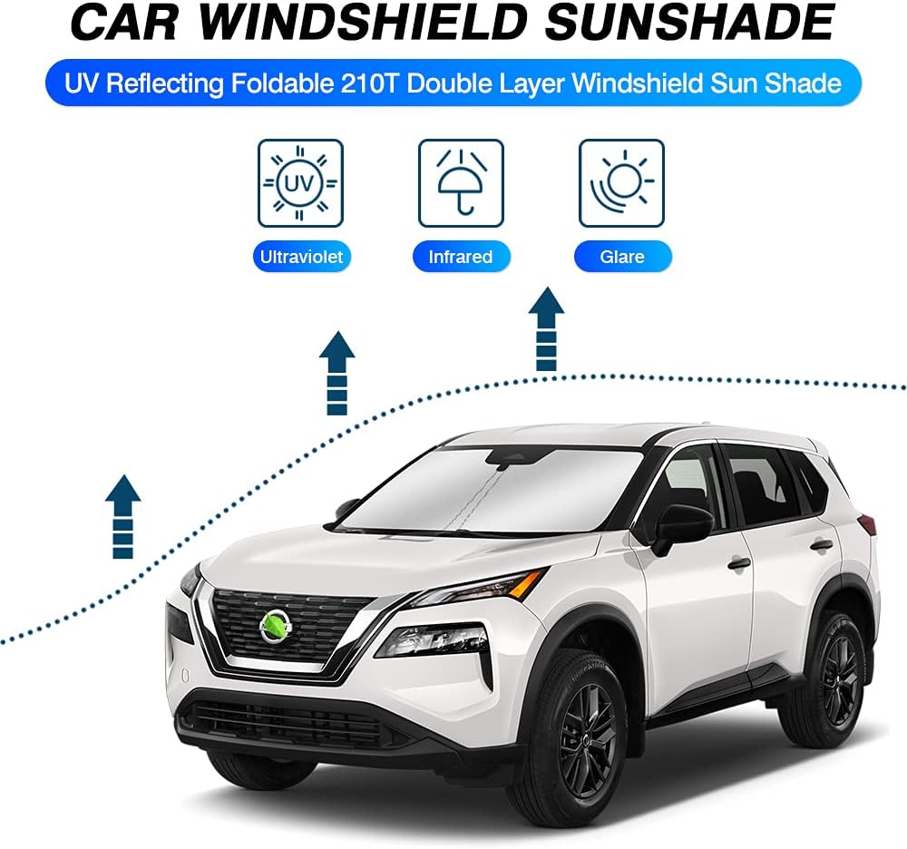 Custom Fit Windshield Sun Shade for Nissan Rogue M15871