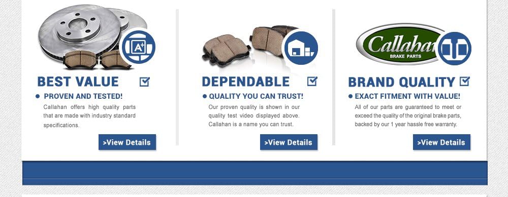 5 Lug Brake Disc Rotors and Metallic Brake Pads P144467