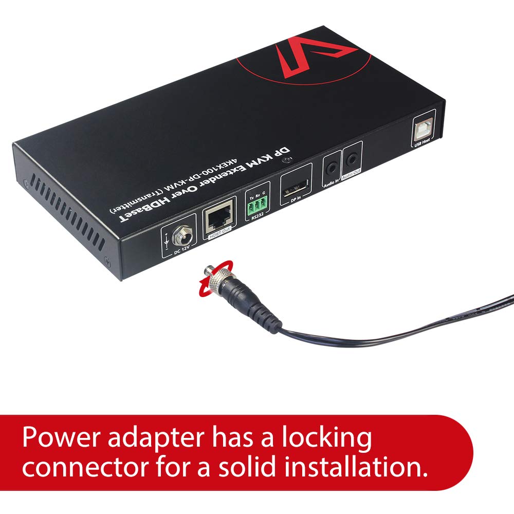 HDMI USB Extender KVM, 100m 330ft, 4K 60Hz, Over Cat5e/6a, 4 Ports USB2.0, RS232, POE K991364