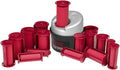 30 Piece Hairsetter Hot Rollers with 5 Size Rollers C6766
