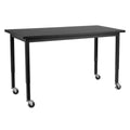 Height Adjustable Steel Frame Phenolic Mobile Medical Table I316390