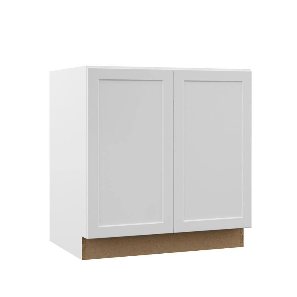 White Full Door Height Bathroom Vanity Base Cabinet W358413