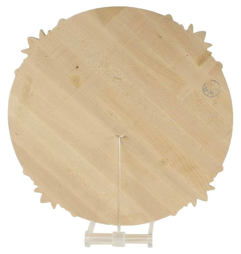 20-inch OD x 1 3/4-Inch P Carved Acanthus Leaf Ceiling Medallion Red Oak U22886
