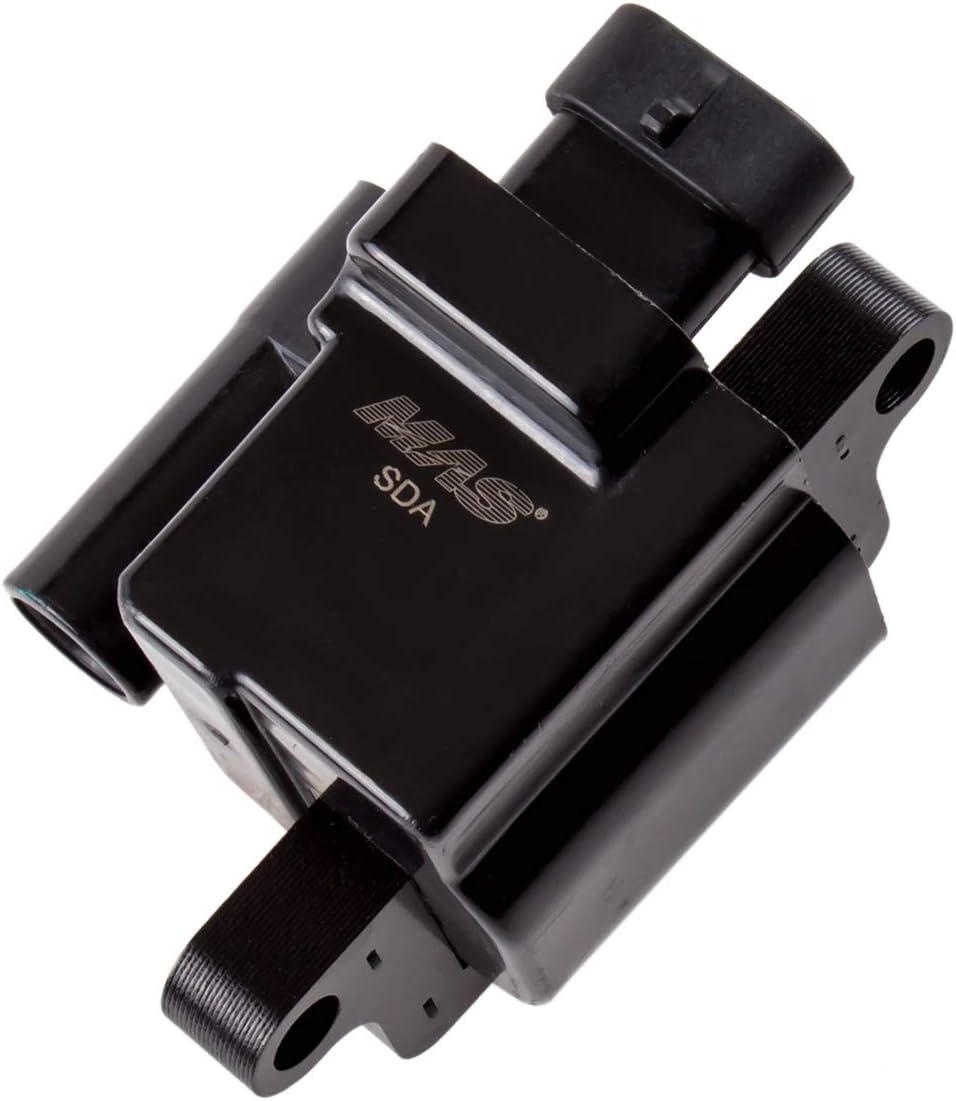 Square Ignition Coil UF271 With Spark Plug Wires (Pack of 8) O5206