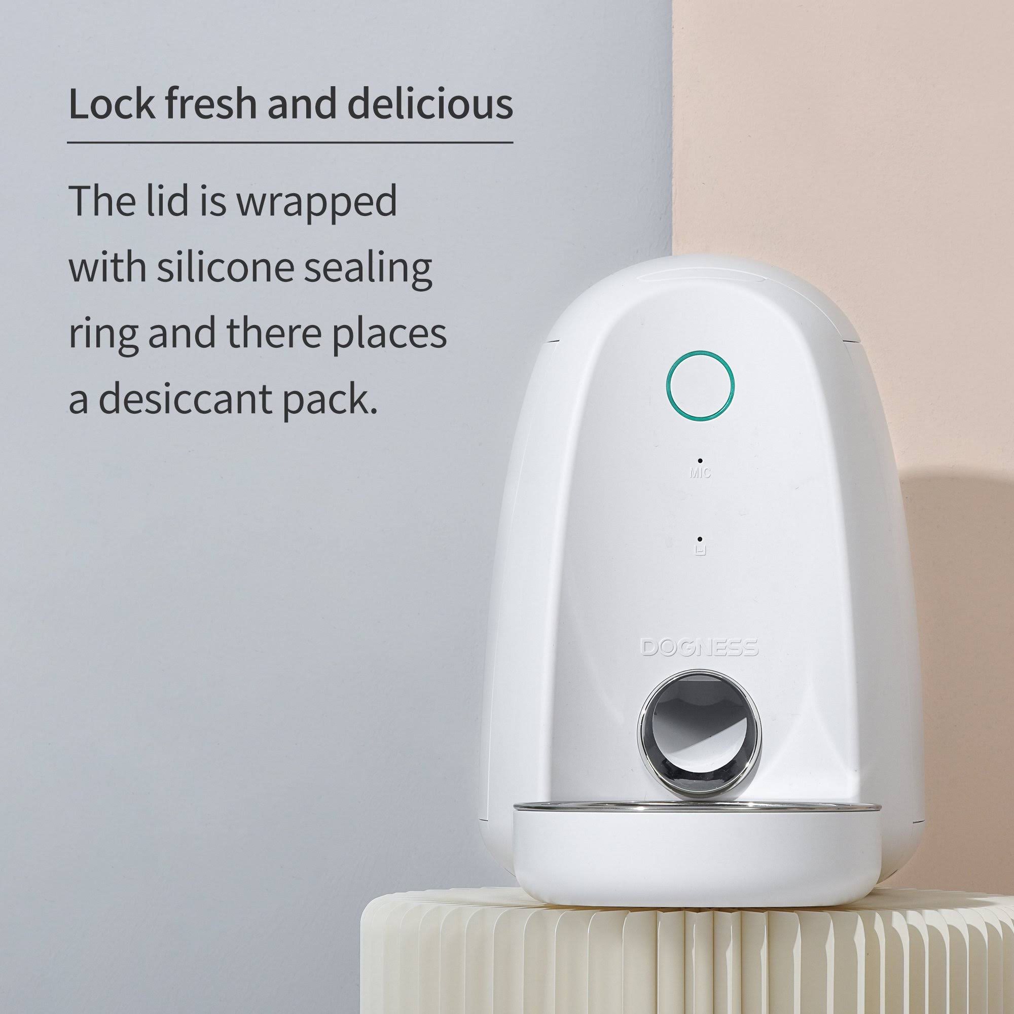 White Automatic Pet Feeder S759009