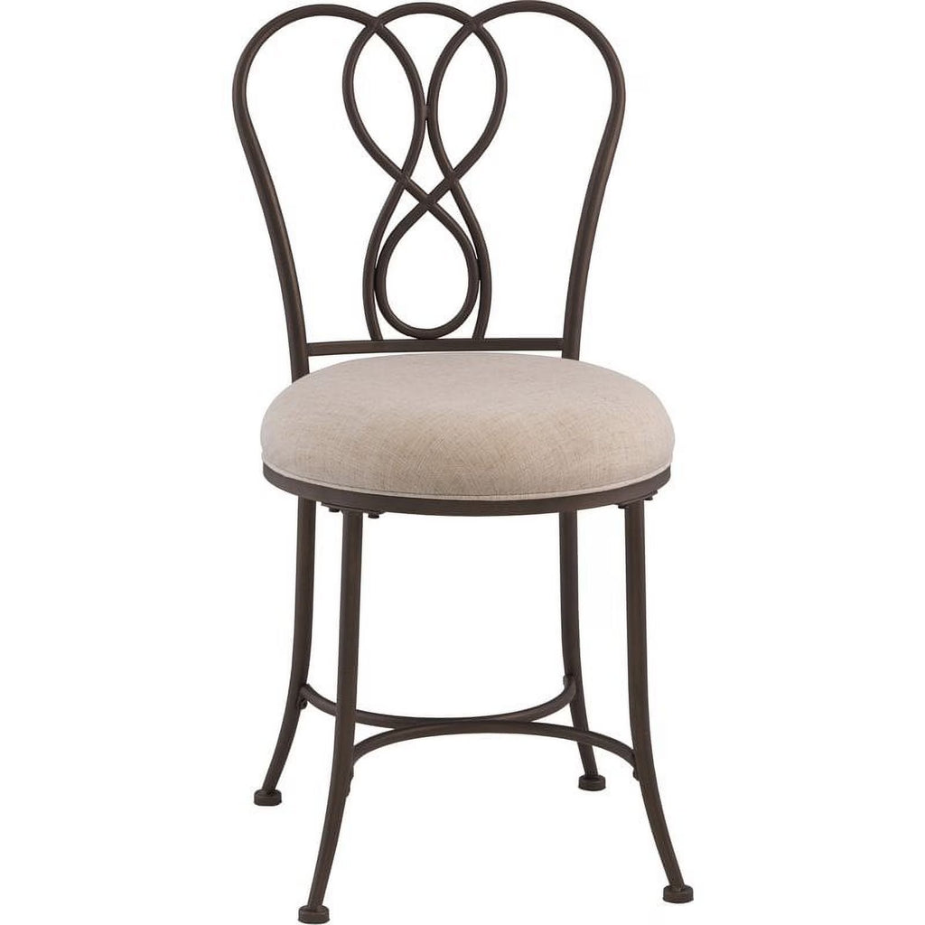 Fabric Upholstered Vanity Stool C45455